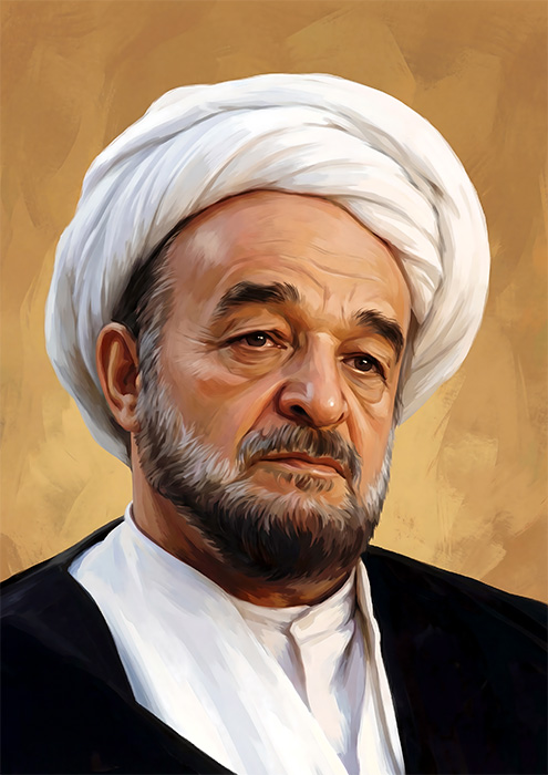 تصویرسازی چهره علامه محمدتقی جعفری